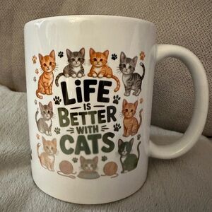 Life is Better with Cats Mug - Imperfections
